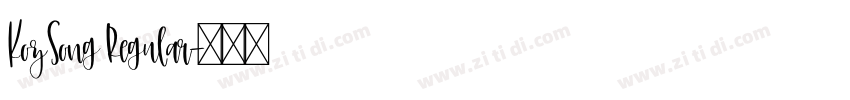 KozSong Regular字体转换